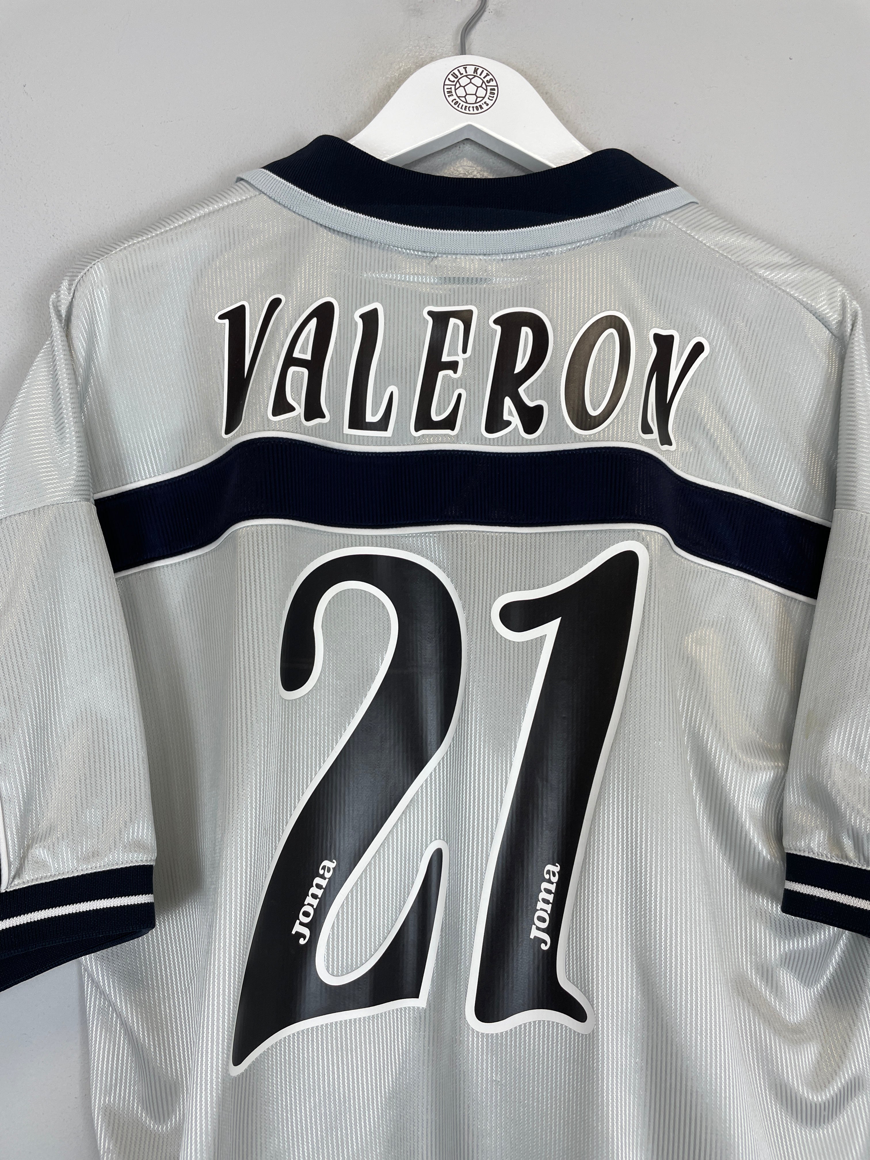 Shop 2001/02 DEPORTIVO LA CORUNA VALERON #21 THIRD SHIRT (L) JOMA, classic football shirts, vintage football shirts & retro soccer jerseys at Cult Kits