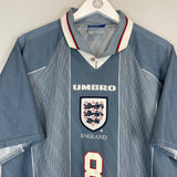 Shop 1996 ENGLAND GASCOIGNE #8 AWAY SHIRT (XXL) UMBRO, classic football shirts, vintage football shirts & retro soccer jerseys at Cult Kits