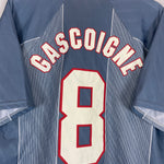 Shop 1996 ENGLAND GASCOIGNE #8 AWAY SHIRT (XXL) UMBRO, classic football shirts, vintage football shirts & retro soccer jerseys at Cult Kits