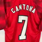 Shop 1996/98 MANCHESTER UNITED CANTONA #7 HOME SHIRT (XXL) UMBRO, classic football shirts, vintage football shirts & retro soccer jerseys at Cult Kits