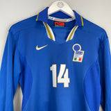 Shop 1996/97 ITALY DEL PIERO #14 L/S HOME SHIRT (S) NIKE, classic football shirts, vintage football shirts & retro soccer jerseys at Cult Kits