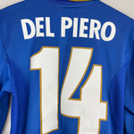 Shop 1996/97 ITALY DEL PIERO #14 L/S HOME SHIRT (S) NIKE, classic football shirts, vintage football shirts & retro soccer jerseys at Cult Kits