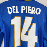 Shop 1996/97 ITALY DEL PIERO #14 L/S HOME SHIRT (S) NIKE, classic football shirts, vintage football shirts & retro soccer jerseys at Cult Kits