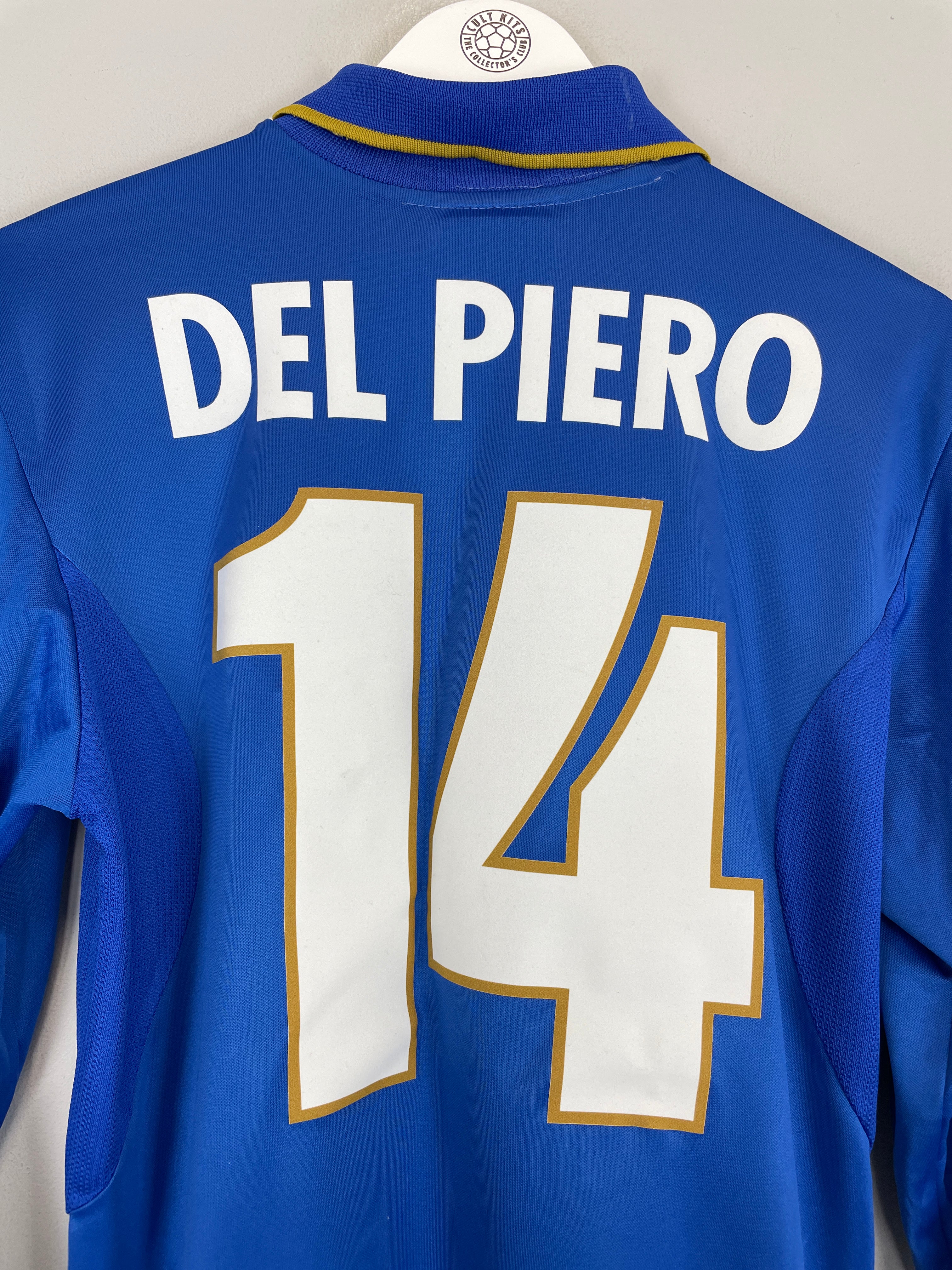 Shop 1996/97 ITALY DEL PIERO #14 L/S HOME SHIRT (S) NIKE, classic football shirts, vintage football shirts & retro soccer jerseys at Cult Kits