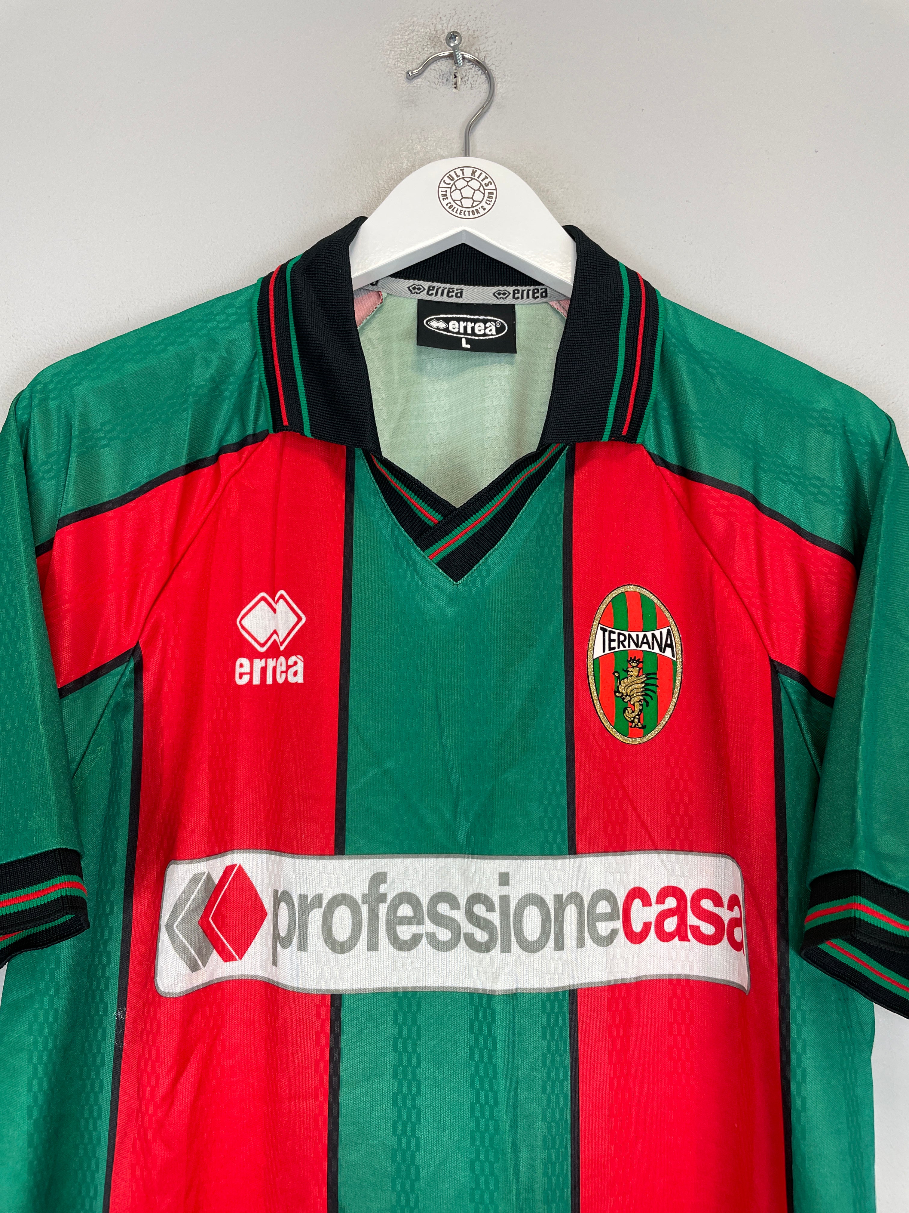 Shop 2001/02 TERNANA *MINT* HOME SHIRT (L) ERREA, classic football shirts, vintage football shirts & retro soccer jerseys at Cult Kits