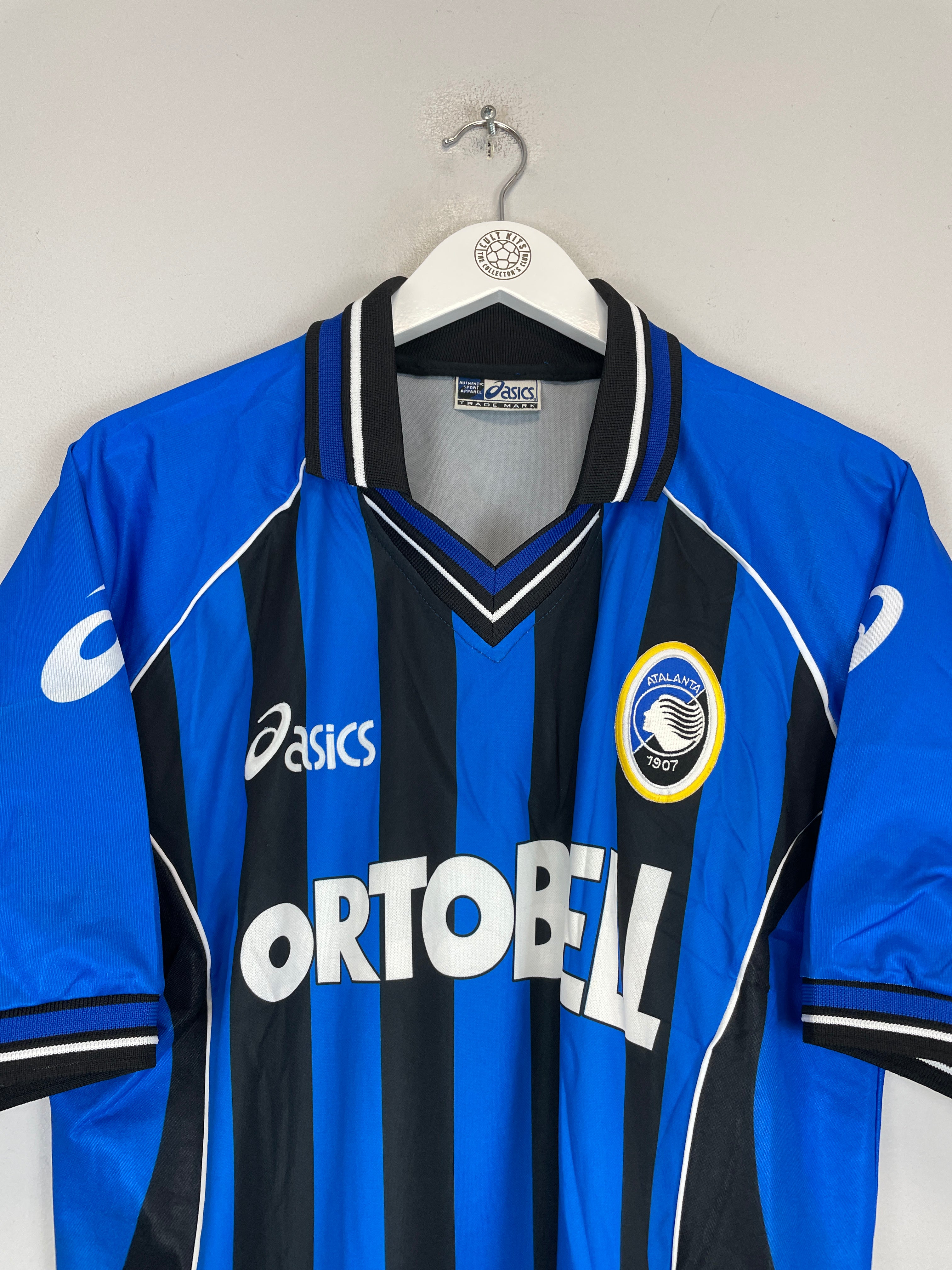 Shop 2000/01 ATALANTA *MINT* HOME SHIRT (XL) ASICS, classic football shirts, vintage football shirts & retro soccer jerseys at Cult Kits