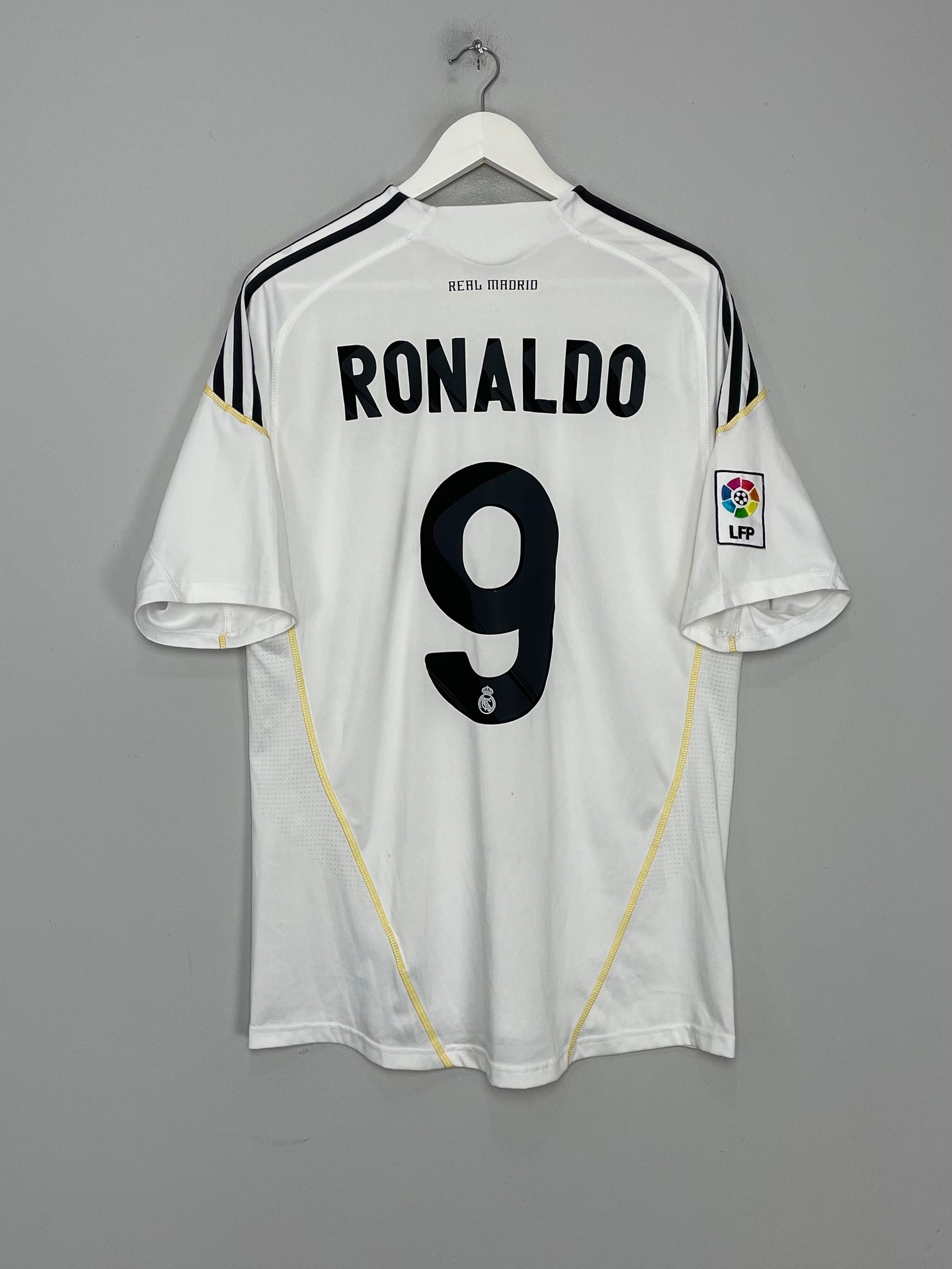 2009/10 REAL MADRID RONALDO #9 HOME SHIRT (L) ADIDAS