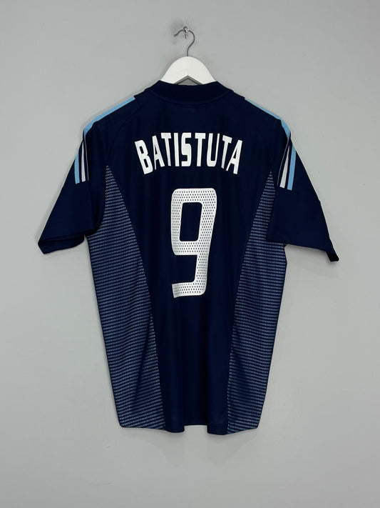 2002/04 ARGENTINA BATISTUTA #9 AWAY SHIRT (M) ADIDAS