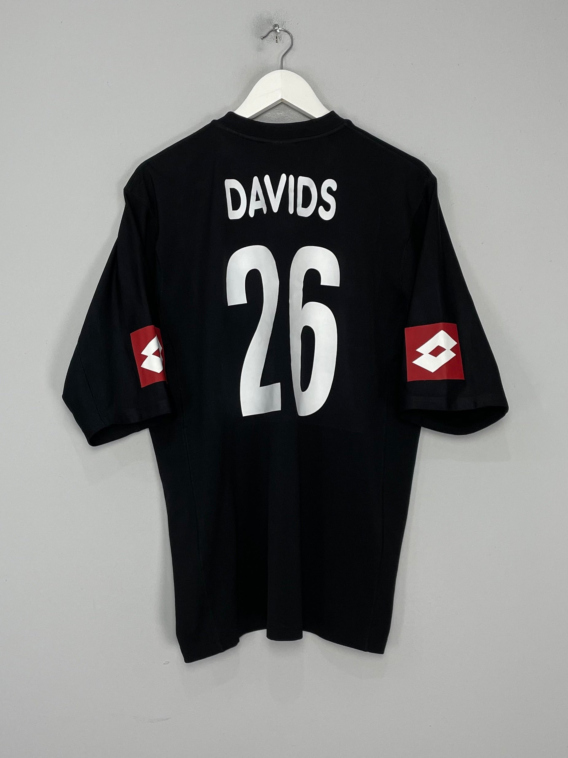 Shop 2001/02 JUVENTUS DAVIDS #26 AWAY SHIRT (L) LOTTO, classic football shirts, vintage football shirts & retro soccer jerseys at Cult Kits