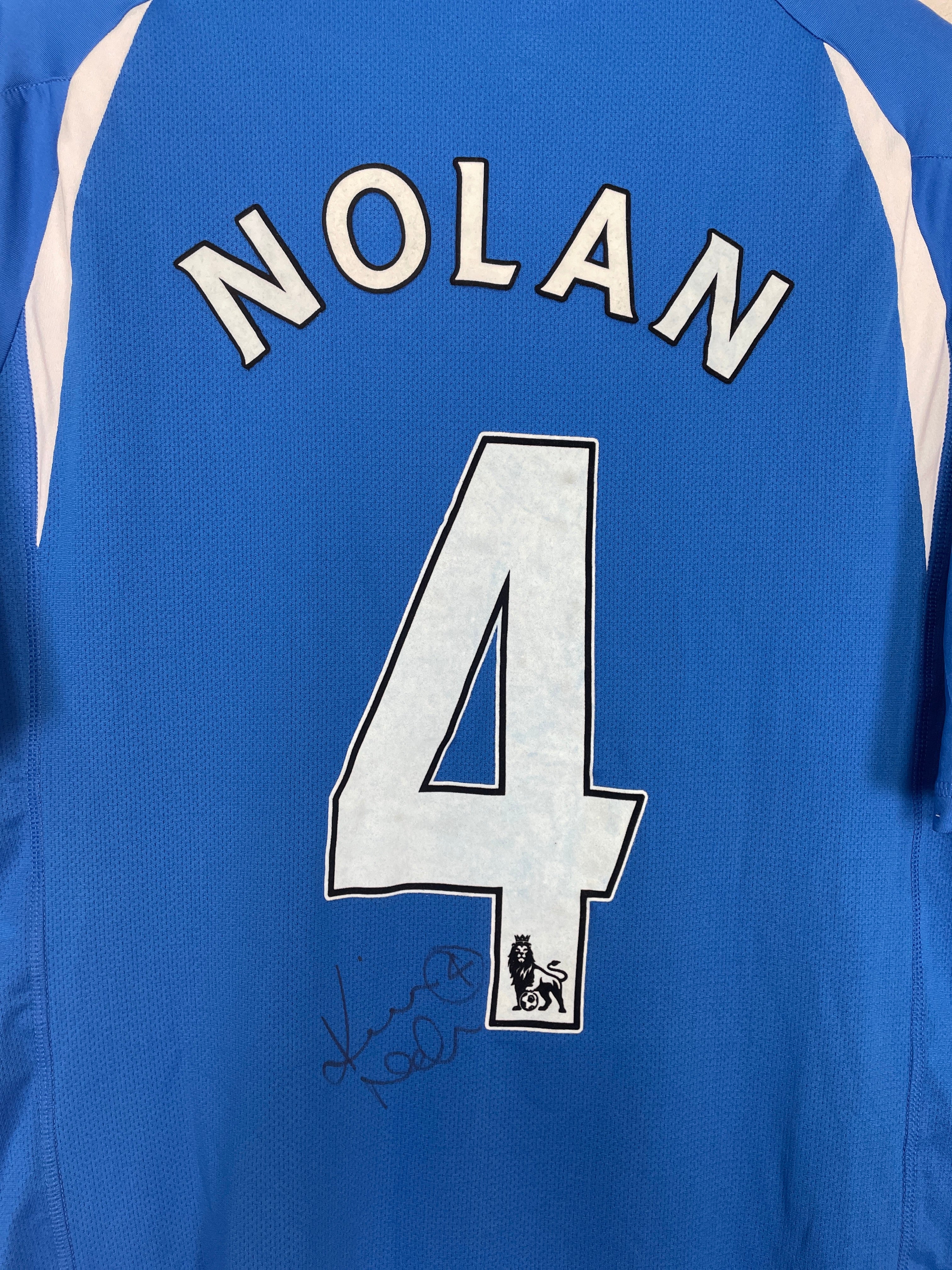Shop 2010/11 NEWCASTLE NOLAN #4 *MATCH ISSUED + SIGNED* AWAY SHIRT (XL) PUMA, classic football shirts, vintage football shirts & retro soccer jerseys at Cult Kits
