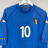 Shop 2000/01 ITALY TOTTI #10 HOME SHIRT (XL) KAPPA, classic football shirts, vintage football shirts & retro soccer jerseys at Cult Kits