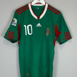 Shop 2010/11 MEXICO C.BLANCO #10 HOME SHIRT (M) ADIDAS, classic football shirts, vintage football shirts & retro soccer jerseys at Cult Kits