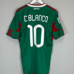 Shop 2010/11 MEXICO C.BLANCO #10 HOME SHIRT (M) ADIDAS, classic football shirts, vintage football shirts & retro soccer jerseys at Cult Kits