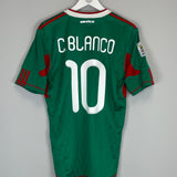 Shop 2010/11 MEXICO C.BLANCO #10 HOME SHIRT (M) ADIDAS, classic football shirts, vintage football shirts & retro soccer jerseys at Cult Kits