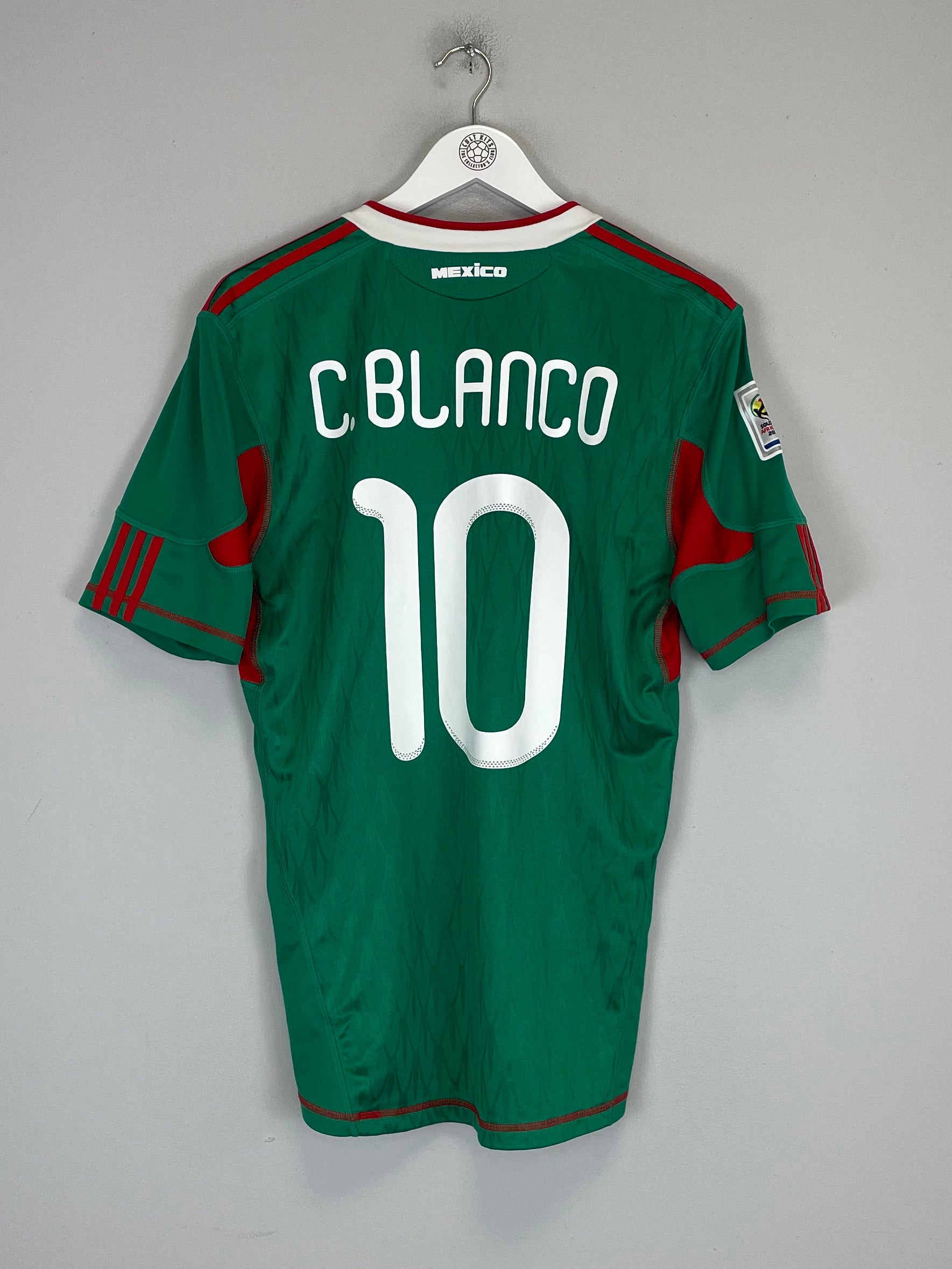 Shop 2010/11 MEXICO C.BLANCO #10 HOME SHIRT (M) ADIDAS, classic football shirts, vintage football shirts & retro soccer jerseys at Cult Kits