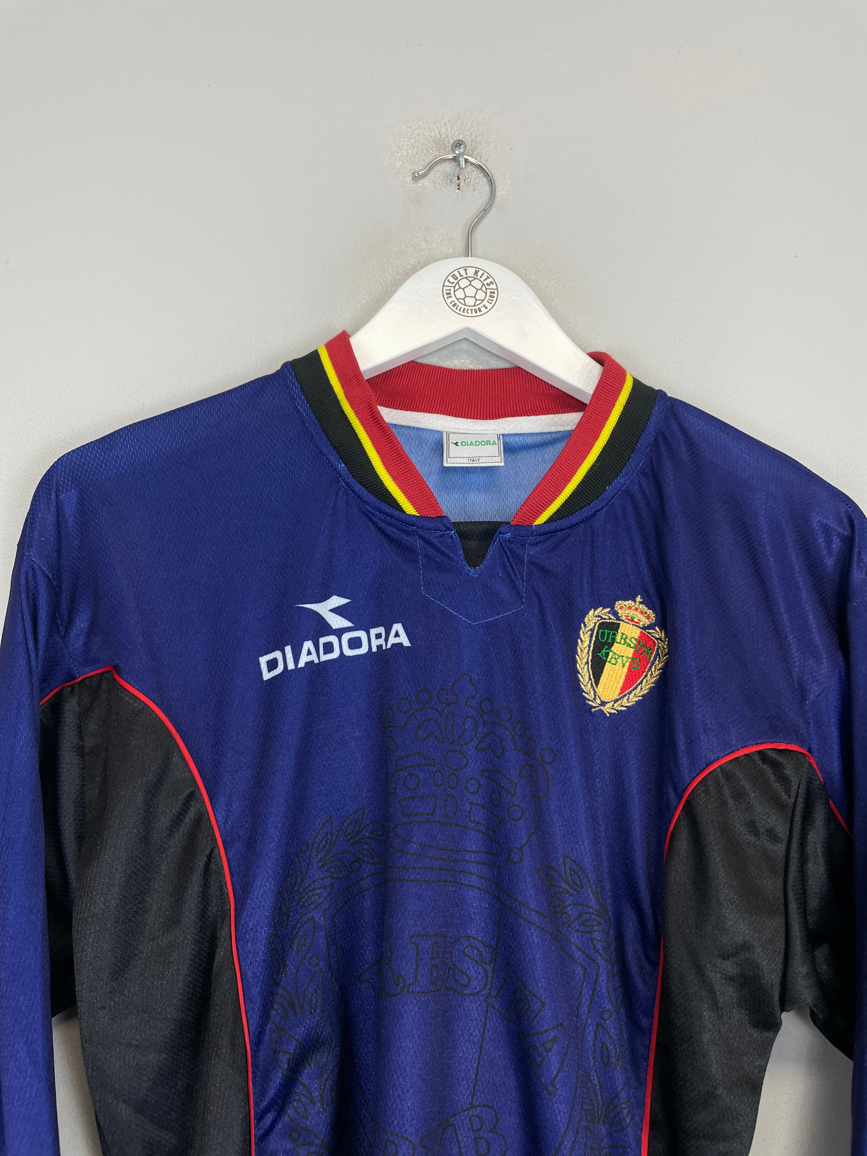 Shop 1998/99 BELGIUM GK SHIRT (S) DIADORA, classic football shirts, vintage football shirts & retro soccer jerseys at Cult Kits