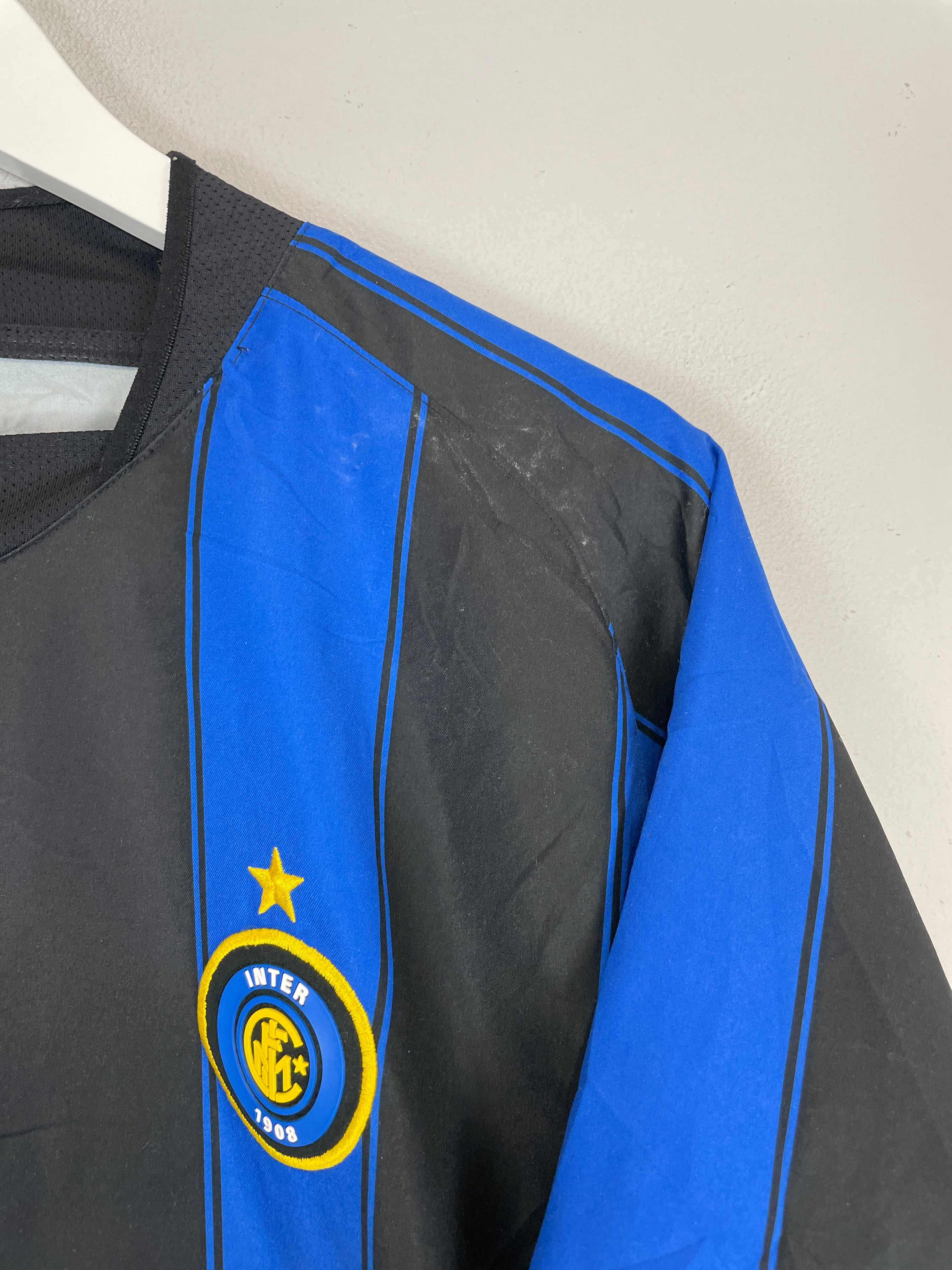 Shop 2003/04 INTER MILAN ADRIANO #10 HOME SHIRT (L) NIKE, classic football shirts, vintage football shirts & retro soccer jerseys at Cult Kits