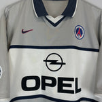 Shop 2000/01 PSG OKOCHA #10 C/L AWAY SHIRT (L) NIKE, classic football shirts, vintage football shirts & retro soccer jerseys at Cult Kits