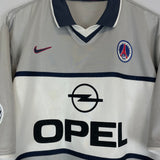 Shop 2000/01 PSG OKOCHA #10 C/L AWAY SHIRT (L) NIKE, classic football shirts, vintage football shirts & retro soccer jerseys at Cult Kits