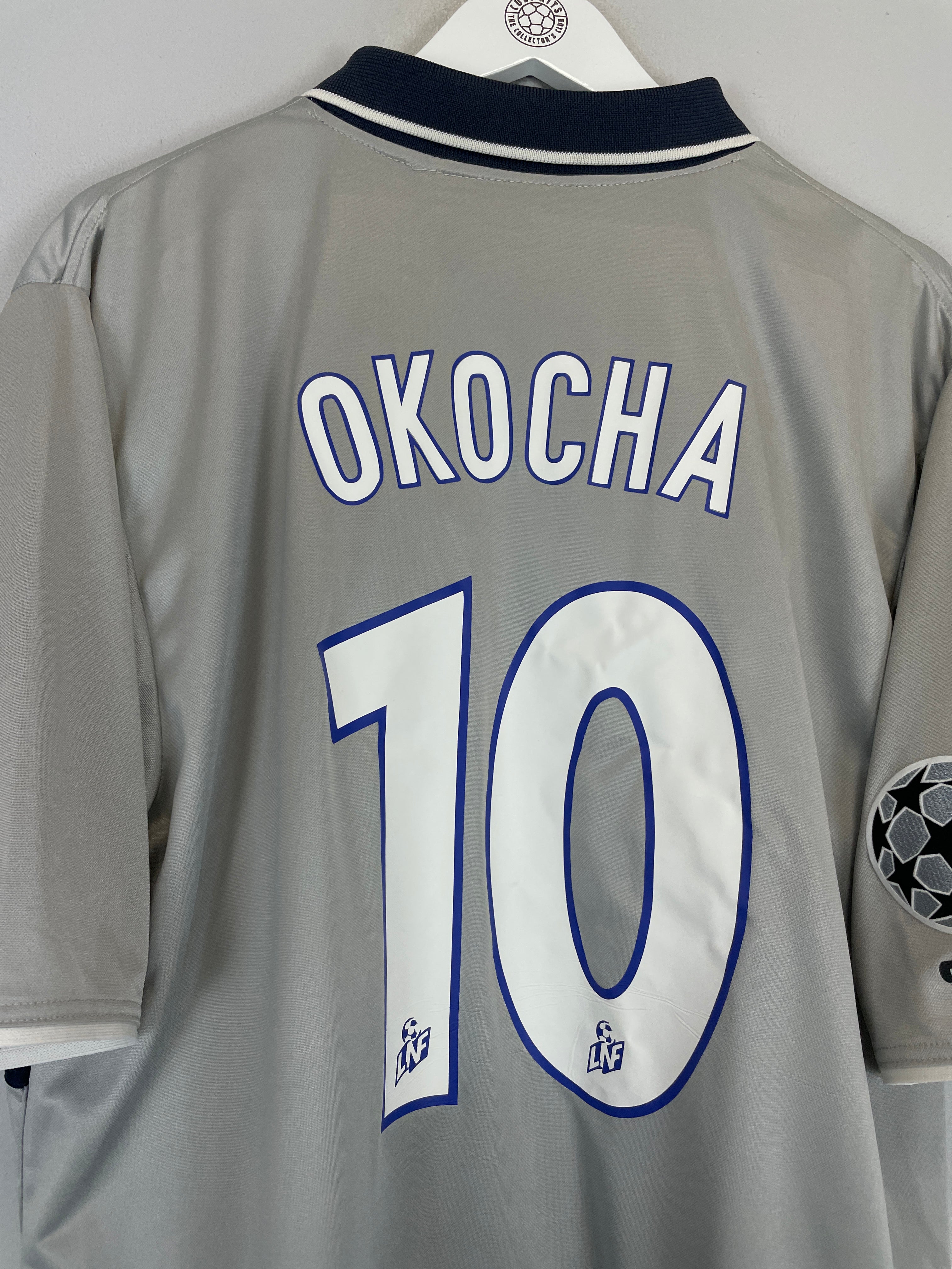 Shop 2000/01 PSG OKOCHA #10 C/L AWAY SHIRT (L) NIKE, classic football shirts, vintage football shirts & retro soccer jerseys at Cult Kits