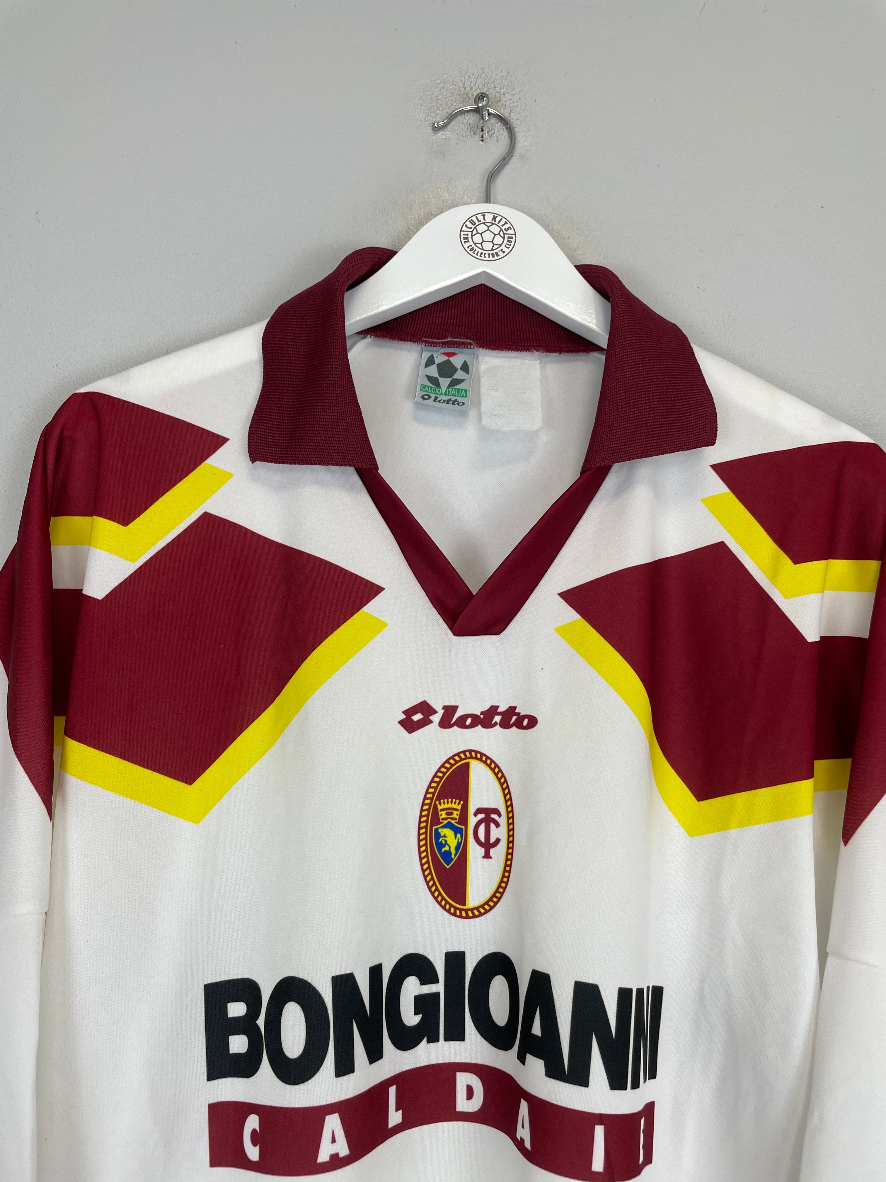 Shop 1994/95 TORINO L/S AWAY SHIRT (L) LOTTO, classic football shirts, vintage football shirts & retro soccer jerseys at Cult Kits