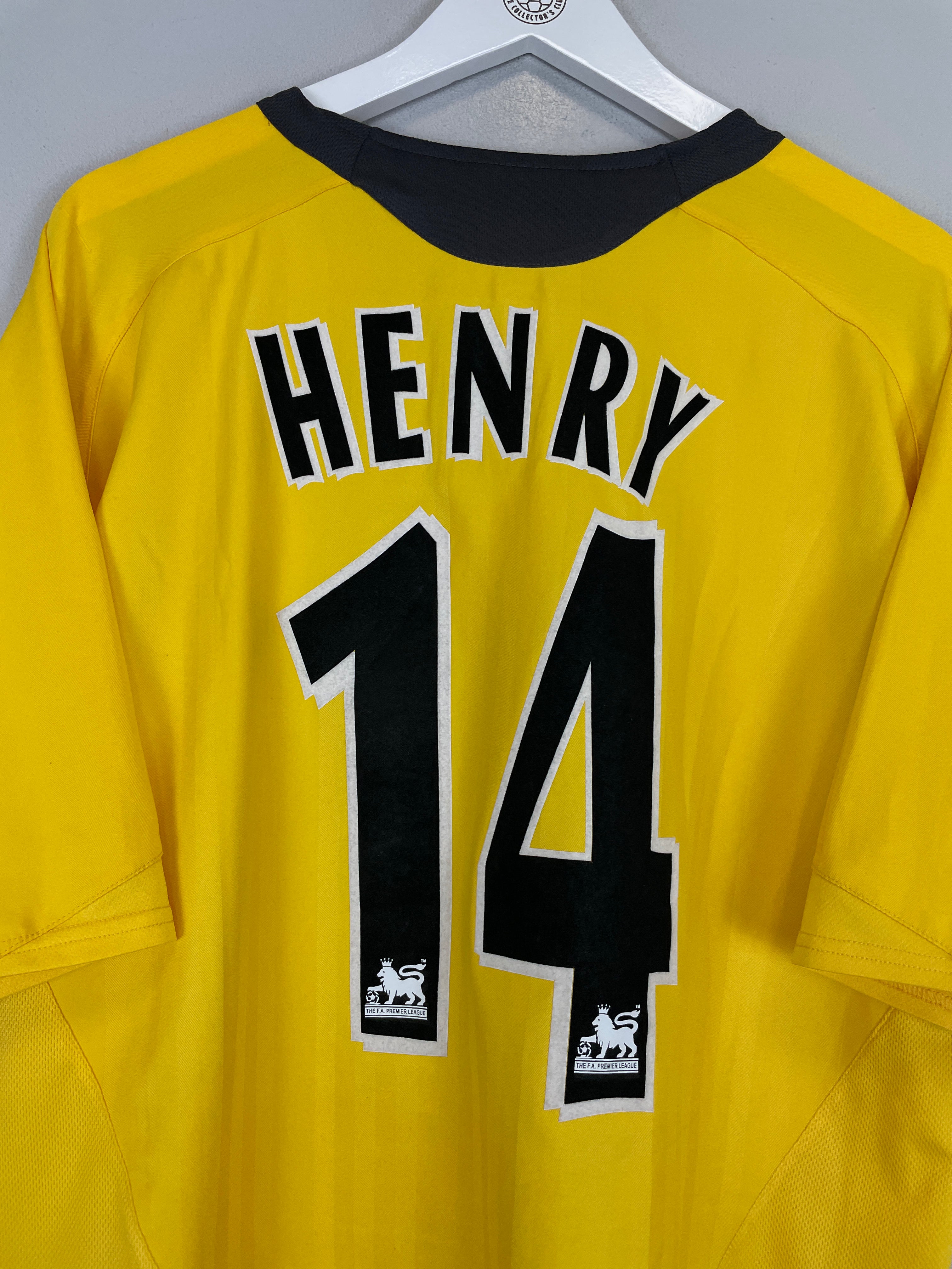 Shop 2005/06 ARSENAL HENRY #14 AWAY SHIRT (XL) NIKE, classic football shirts, vintage football shirts & retro soccer jerseys at Cult Kits