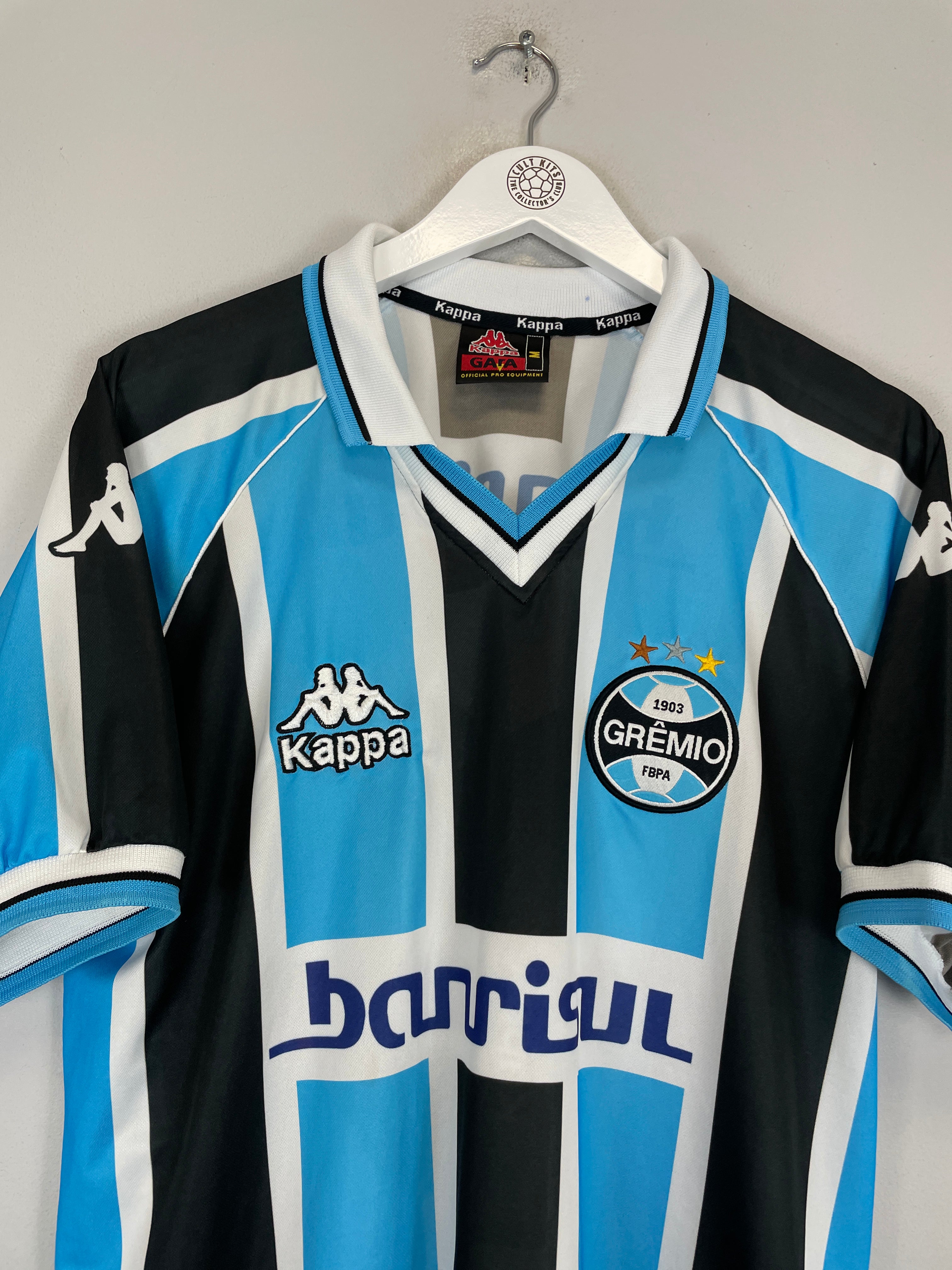 Shop 2001 GREMIO #10 HOME SHIRT (M) KAPPA, classic football shirts, vintage football shirts & retro soccer jerseys at Cult Kits