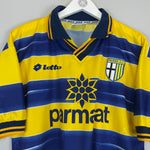 Shop 1998/99 PARMA HOME SHIRT (L) LOTTO, classic football shirts, vintage football shirts & retro soccer jerseys at Cult Kits