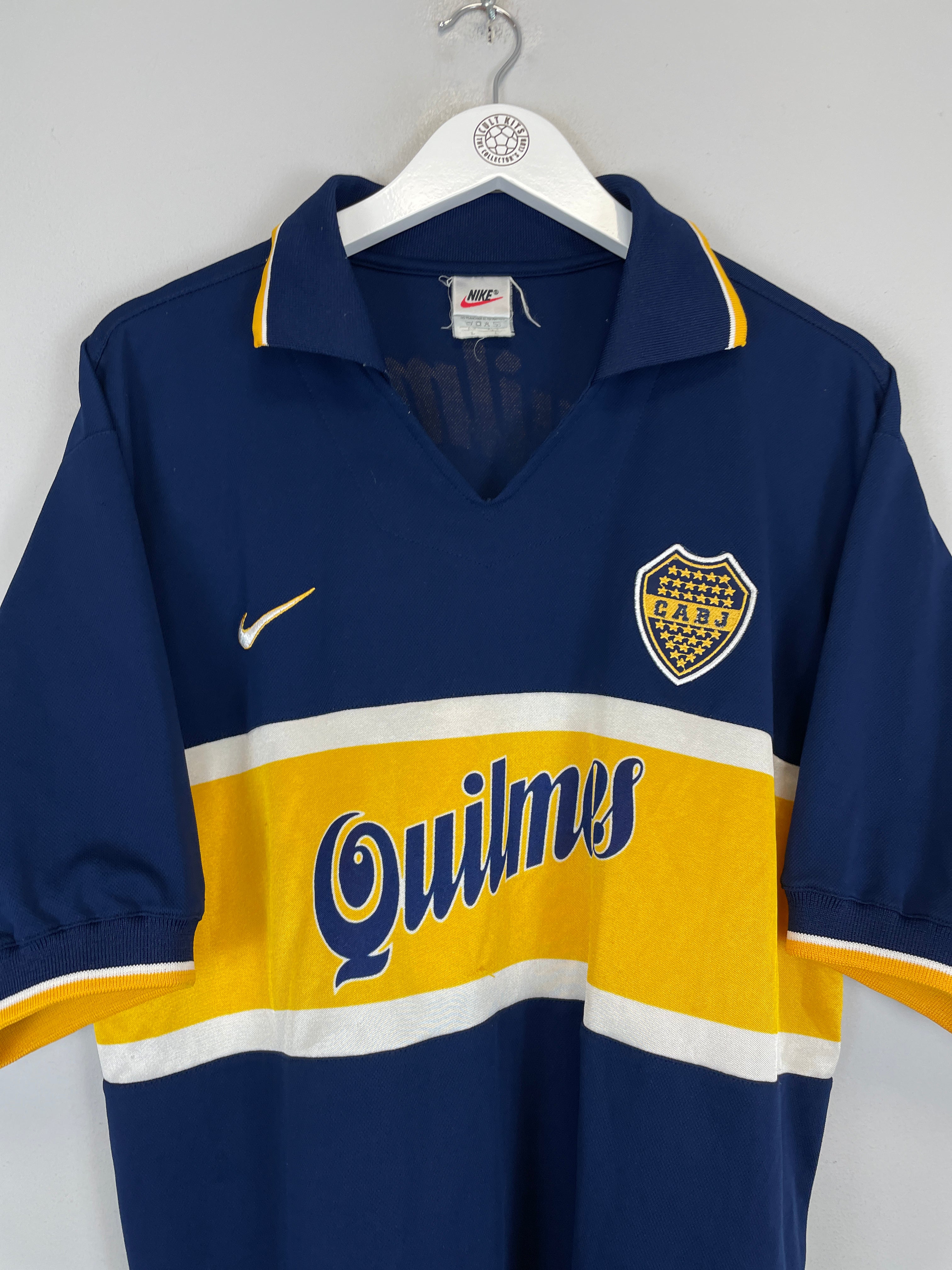 Shop 1997/98 BOCA JUNIORS HOME SHIRT (L) NIKE, classic football shirts, vintage football shirts & retro soccer jerseys at Cult Kits