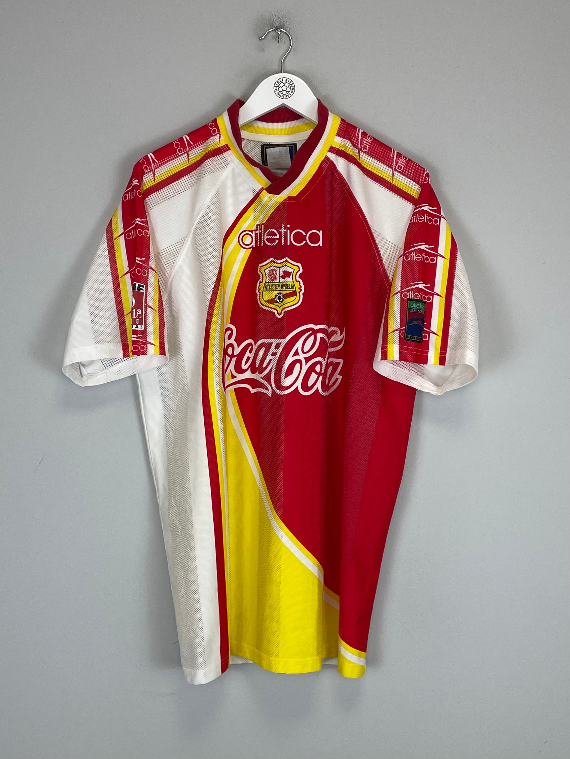 Shop 1998/99 MONARCAS MORELIA AWAY SHIRT (XL) ATLETICA, classic football shirts, vintage football shirts & retro soccer jerseys at Cult Kits