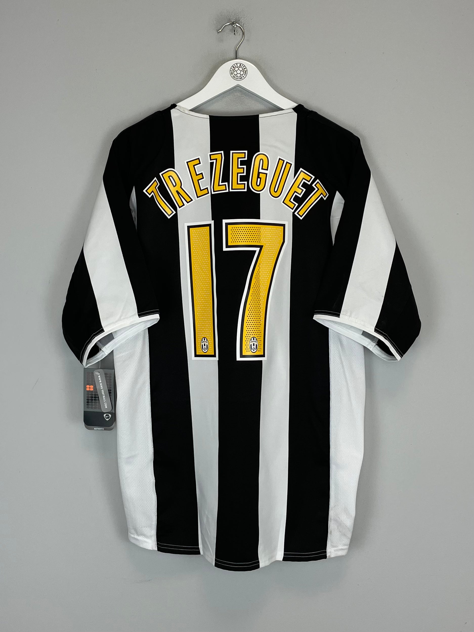 Shop 2004/05 JUVENTUS TREZEGUET #17 *BNWT* HOME SHIRT (XL) NIKE, classic football shirts, vintage football shirts & retro soccer jerseys at Cult Kits