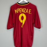Shop 2000/02 BELGIUM MPENZA #9 HOME SHIRT (L) NIKE, classic football shirts, vintage football shirts & retro soccer jerseys at Cult Kits