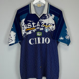 Shop 1996/98 LAZIO AWAY SHIRT (L) UMBRO, classic football shirts, vintage football shirts & retro soccer jerseys at Cult Kits