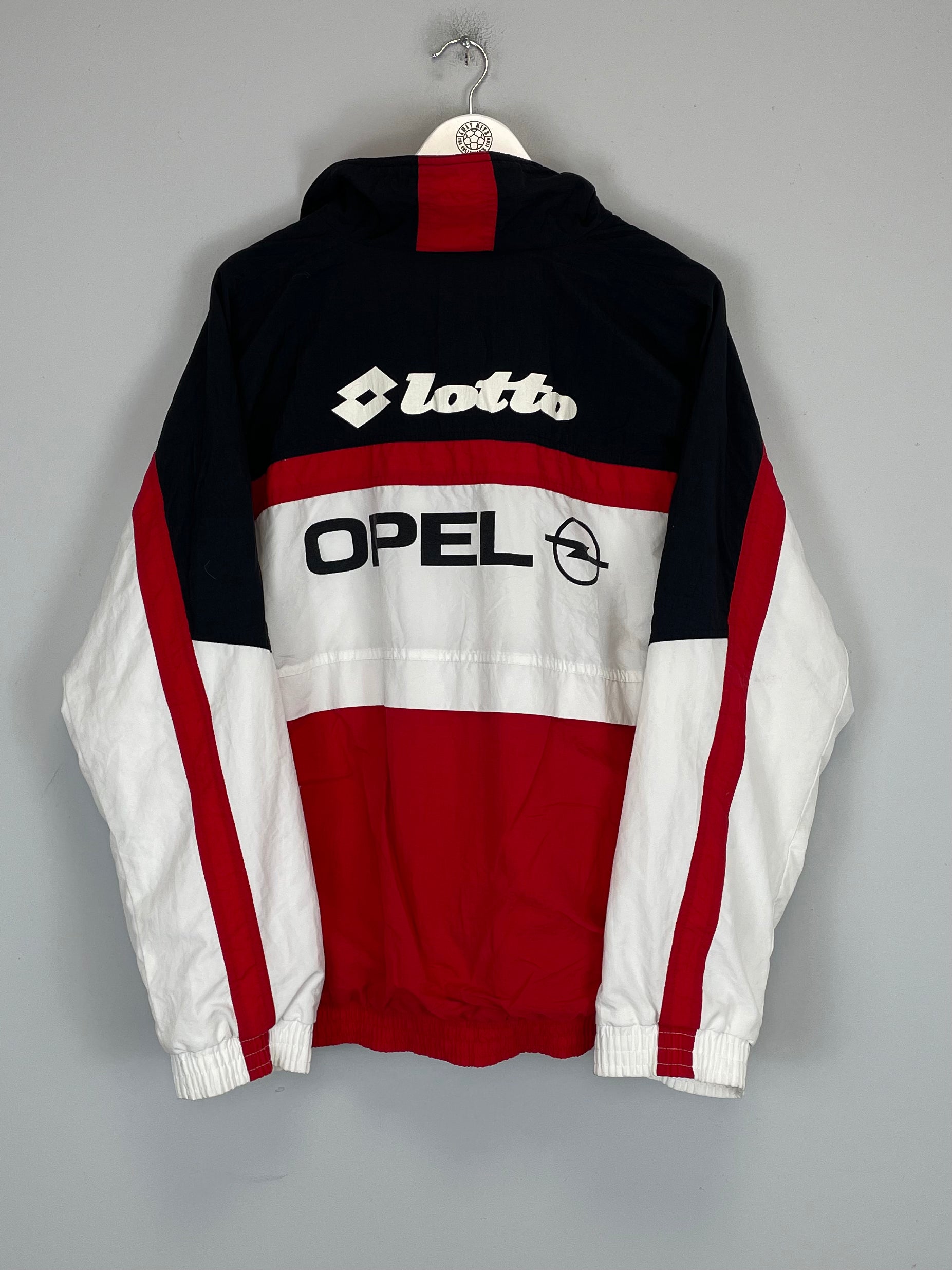 Shop 1995/96 AC MILAN TRACK JACKET (L) LOTTO, classic football shirts, vintage football shirts & retro soccer jerseys at Cult Kits