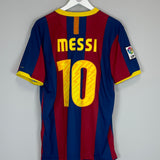 Shop 2010/11 BARCELONA MESSI #10 HOME SHIRT (L) NIKE, classic football shirts, vintage football shirts & retro soccer jerseys at Cult Kits