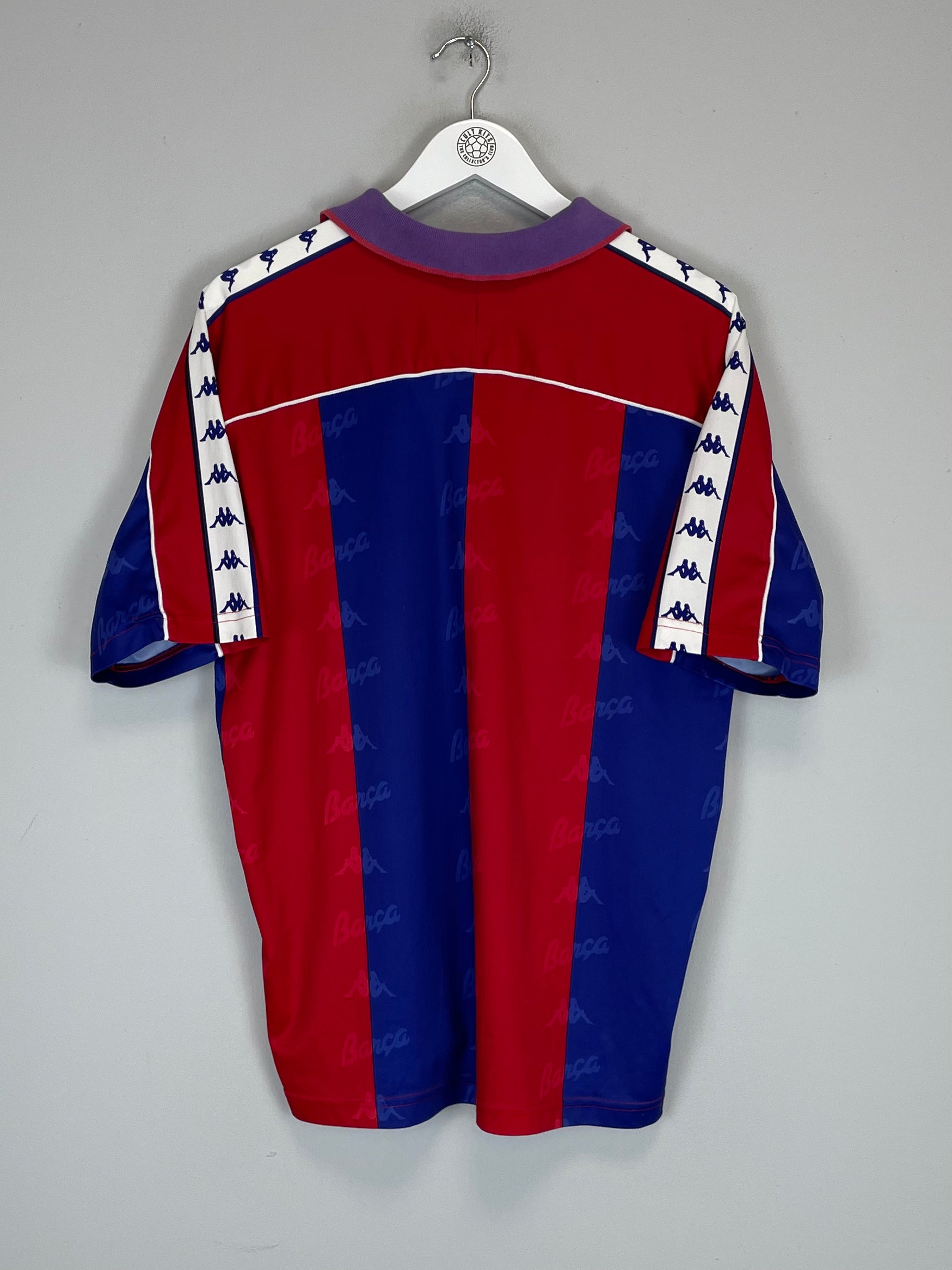 Shop 1992/95 BARCELONA HOME SHIRT (L) KAPPA, classic football shirts, vintage football shirts & retro soccer jerseys at Cult Kits