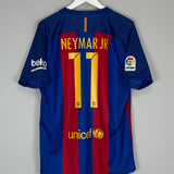 Shop 2016/17 BARCELONA NEYMAR JR #11 HOME SHIRT (L) NIKE, classic football shirts, vintage football shirts & retro soccer jerseys at Cult Kits