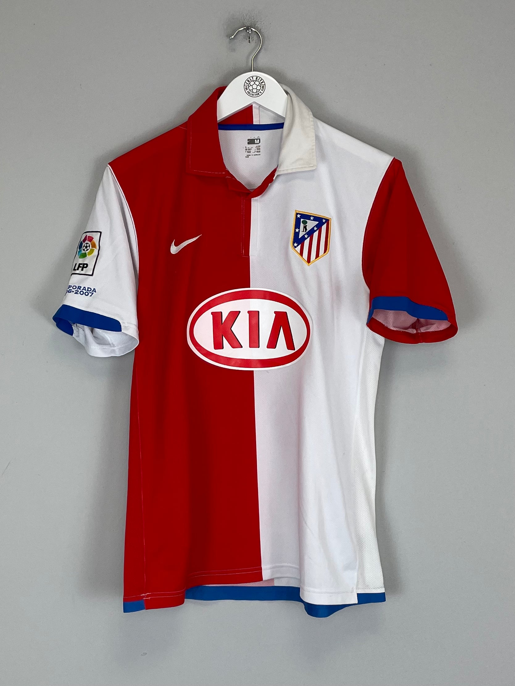 Shop 2006/07 ATLETICO MADRID KUN AGUERO #10 HOME SHIRT (M) NIKE, classic football shirts, vintage football shirts & retro soccer jerseys at Cult Kits