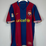 Shop 2007/08 BARCELONA RONALDINHO #10 HOME SHIRT (XL) NIKE, classic football shirts, vintage football shirts & retro soccer jerseys at Cult Kits