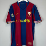 Shop 2007/08 BARCELONA RONALDINHO #10 HOME SHIRT (XL) NIKE, classic football shirts, vintage football shirts & retro soccer jerseys at Cult Kits