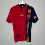 Shop 1996/98 SPAIN CAMINERO #16 HOME SHIRT (M) ADIDAS, classic football shirts, vintage football shirts & retro soccer jerseys at Cult Kits