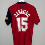 Shop 1996/98 SPAIN CAMINERO #16 HOME SHIRT (M) ADIDAS, classic football shirts, vintage football shirts & retro soccer jerseys at Cult Kits