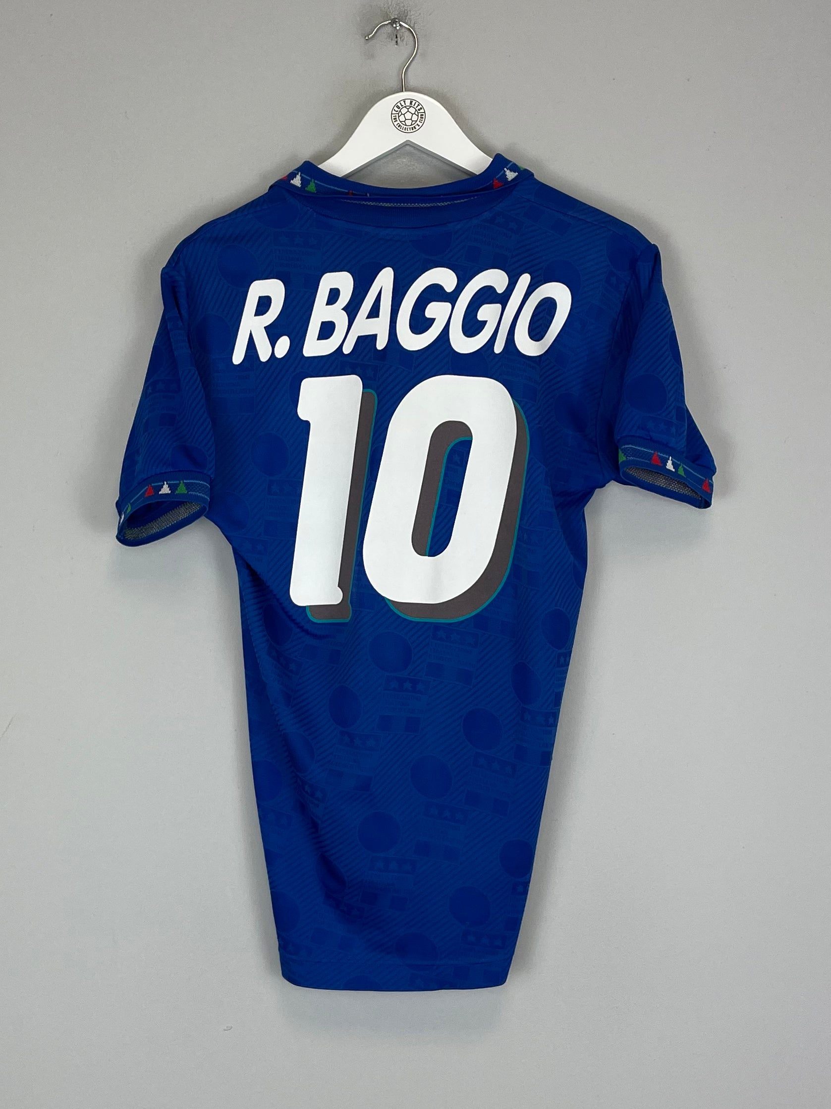 Shop 1994 ITALY R.BAGGIO #10 HOME SHIRT (S) DIADORA, classic football shirts, vintage football shirts & retro soccer jerseys at Cult Kits