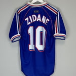 Shop 1998/00 FRANCE ZIDANE #10 HOME SHIRT (M) ADIDAS, classic football shirts, vintage football shirts & retro soccer jerseys at Cult Kits