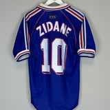 Shop 1998/00 FRANCE ZIDANE #10 HOME SHIRT (M) ADIDAS, classic football shirts, vintage football shirts & retro soccer jerseys at Cult Kits