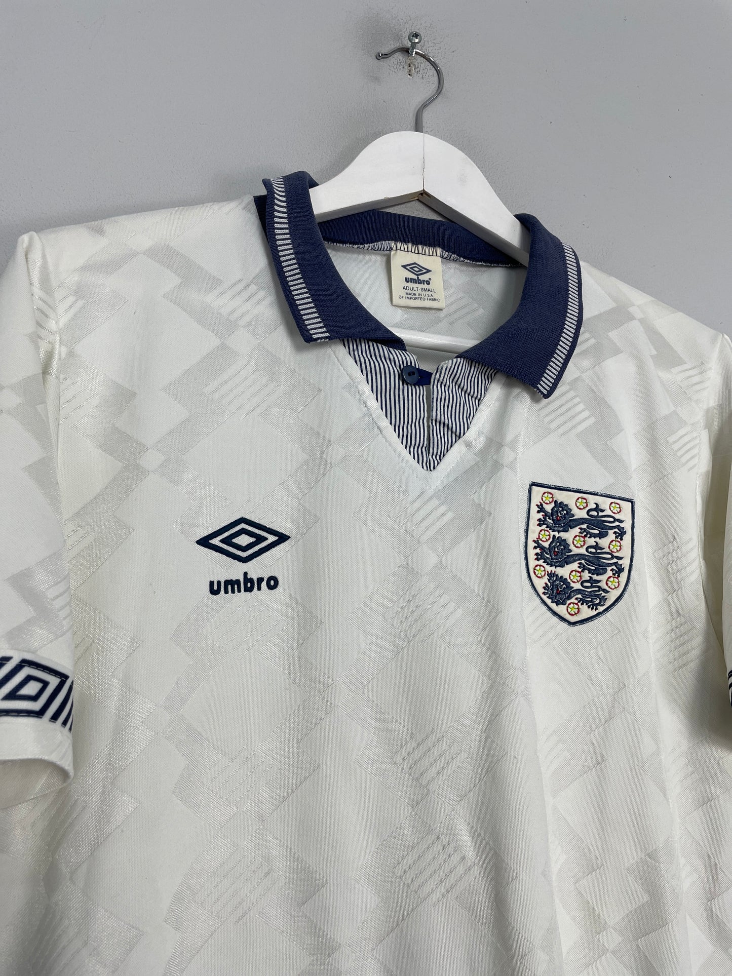 1990/92 ENGLAND HOME SHIRT (S) UMBRO