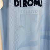 Shop 1993/95 LAZIO #4 *MATCH ISSUE* HOME SHIRT (XL) UMBRO, classic football shirts, vintage football shirts & retro soccer jerseys at Cult Kits