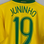 Shop 2006/07 BRAZIL JUNINHO #19 HOME SHIRT (L) NIKE, classic football shirts, vintage football shirts & retro soccer jerseys at Cult Kits