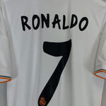Shop 2013/14 REAL MADRID RONALDO #7 HOME SHIRT (M) ADIDAS, classic football shirts, vintage football shirts & retro soccer jerseys at Cult Kits