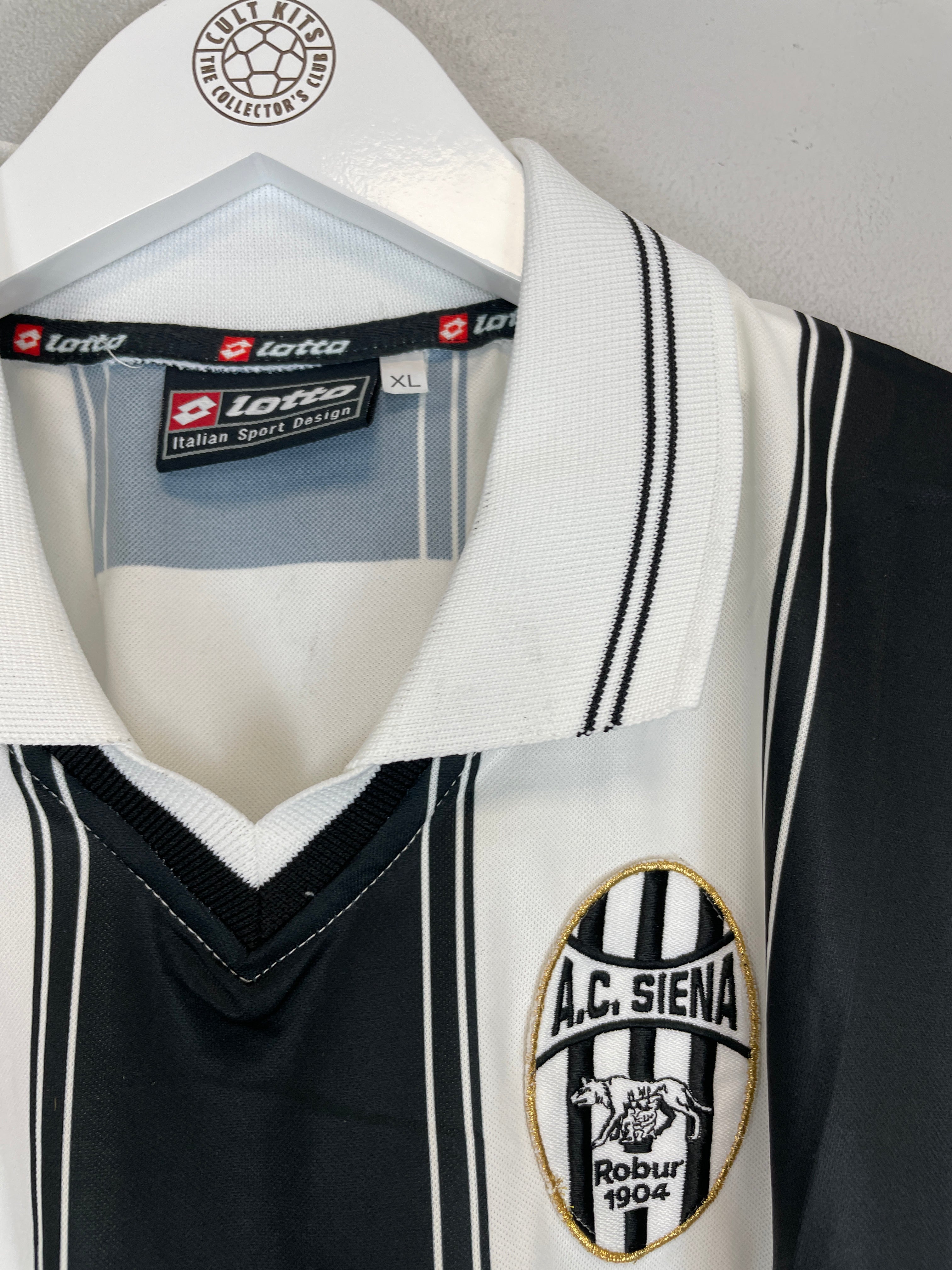 Shop 2002/03 AC SIENA *BNWT* HOME SHIRT (XL) LOTTO, classic football shirts, vintage football shirts & retro soccer jerseys at Cult Kits